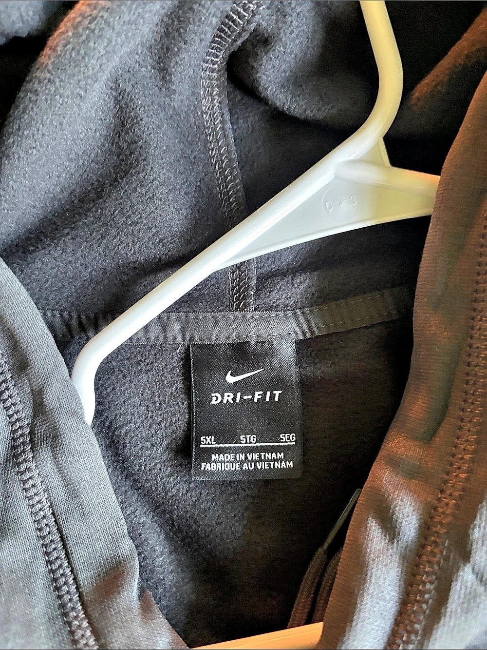 Nike Dri-FIT Hoodie Men's Gray 5XL - Brand New Without Tags! - Picture 4 of 5